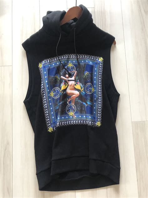 givenchy pin up girl hoodie|givenchy sleeveless hoodie.